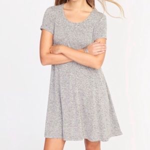 Old Navy Marled Grey Swing Dress